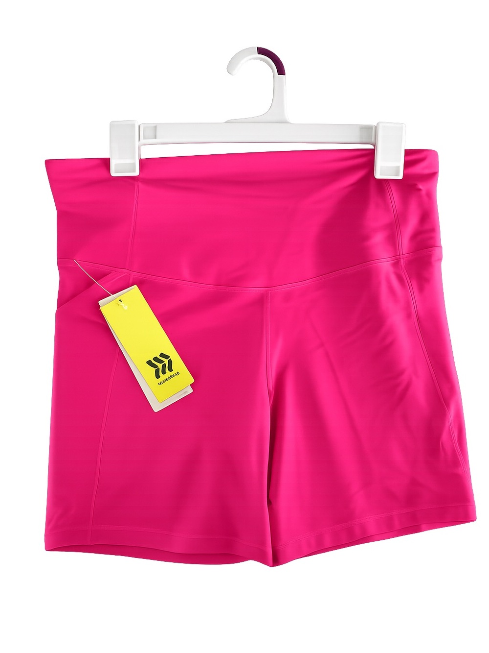 NWT All in Motion Effortless Support High Rise Pocketed Bike Shorts XL Pink 6”